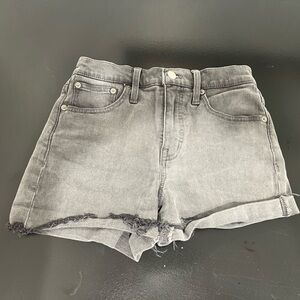 Madewell Gray Denim Cutoff Shorts size 23 In great condition
